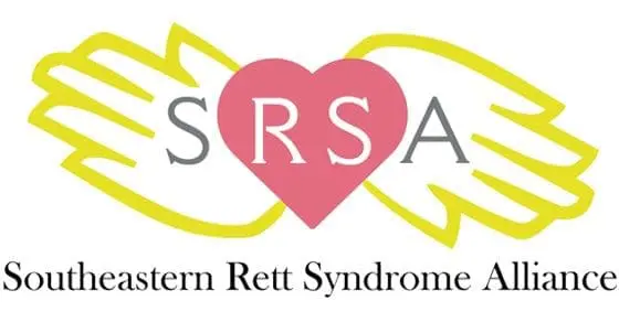 Logo for Southeastern Rett Syndrome Alliance with hands forming a heart shape.