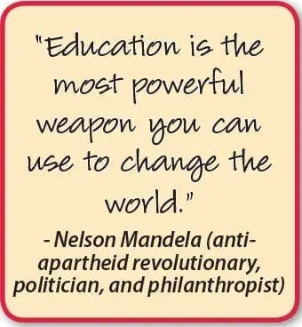 Education is the most powerful weapon you can use to change the world." - Nelson Mandela