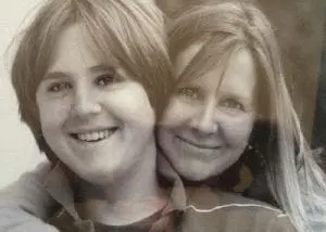 Molly Dellinger-Wray with her son Patrick.