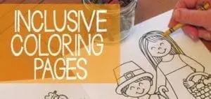 INCLUSIVE COLORING PAGES