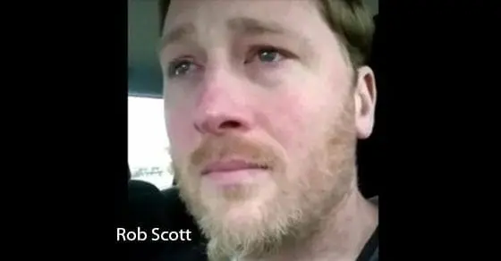 Rob Scott crying.