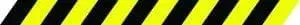 Black and yellow diagonal stripes.