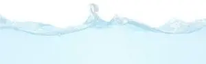 Blue water with a slight wave and bubbles