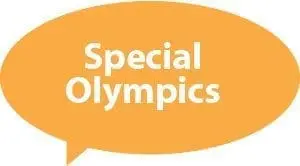 Special Olympics text bubble