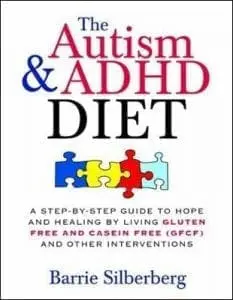 The Autism & ADHD Diet book cover with interlocking puzzle pieces
