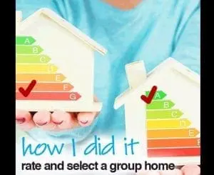 Two houses with energy efficiency ratings.