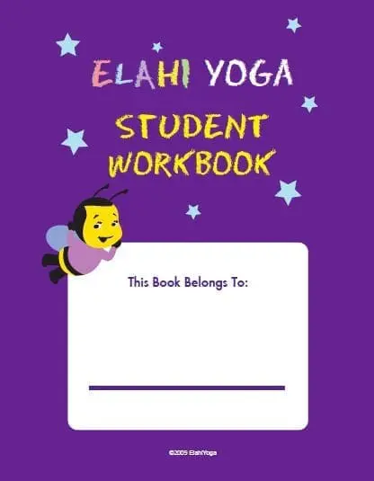 Elahi Yoga Student Workbook cover with a cartoon bee.