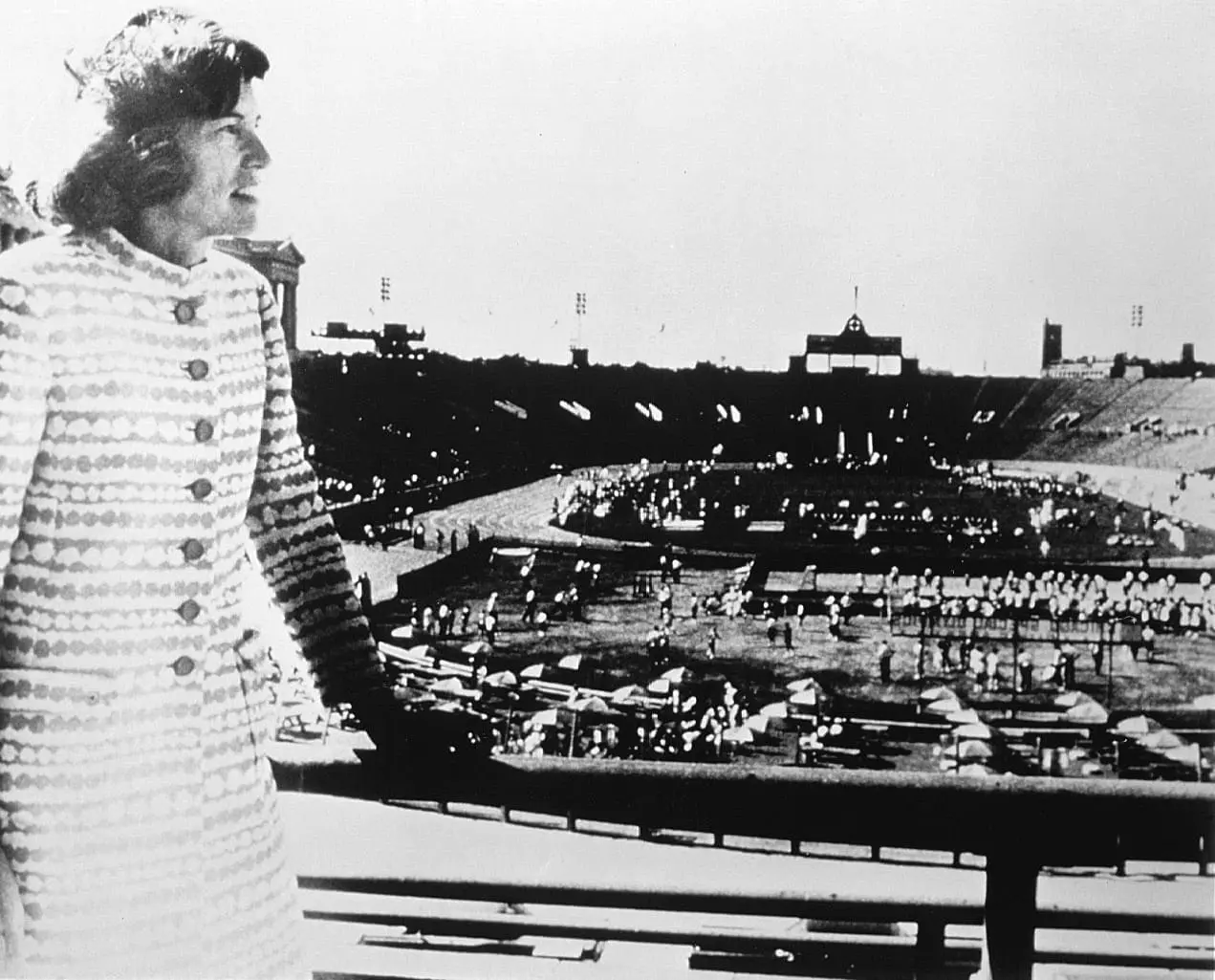Eunice Kennedy Shriver at the 1968 Special Olympic Games.