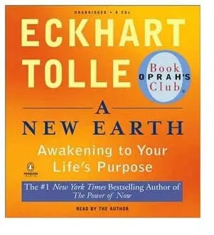 Book cover for "A New Earth" by Eckhart Tolle