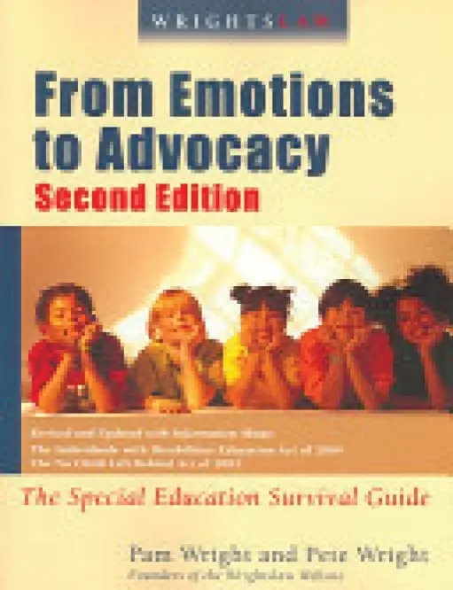 Book cover for "From Emotions to Advocacy, Second Edition" featuring five children resting their chins on their hands.