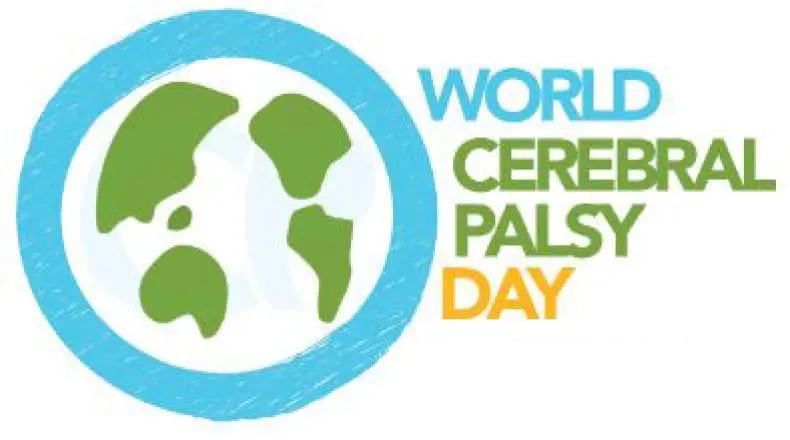 World Cerebral Palsy Day logo with a globe icon