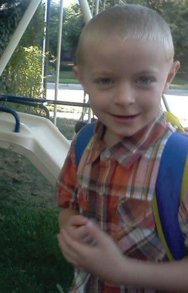 Davis on his first day of 1st grade.