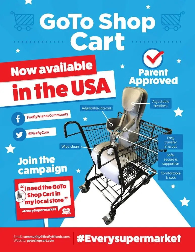 GoTo Shop Cart with text "Now available in the USA" and "Parent Approved