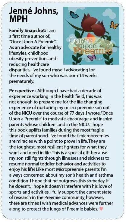 Jenné Johns, MPH, author of "Once Upon A Preemie.