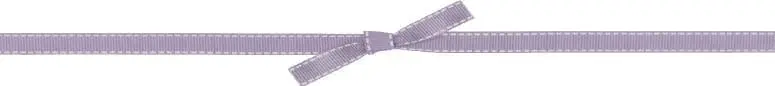 A purple ribbon tied in a bow across a white background.