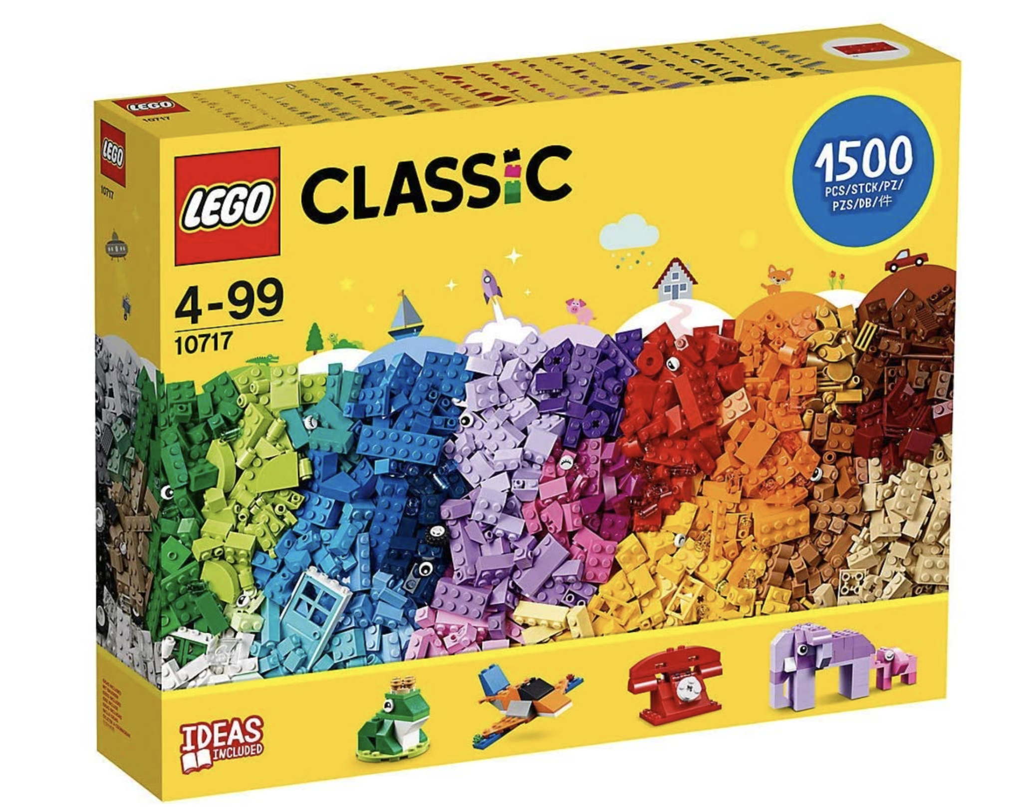 Box of Lego Classic 1500 bricks, age 4-99.