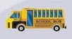 A yellow school bus with the words "SCHOOL BUS" on its side.