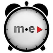 MeMinder logo on a clock face