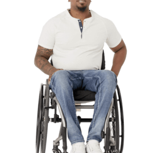 Seven7 Adaptive Seated Slim Straight Jogger with Thigh Pockets in Mosset Dark