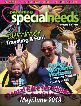Cover of the May/June 2019 issue of Parenting Special Needs Magazine.