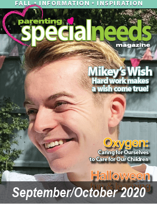 Parenting Special Needs Magazine September/October 2020 cover featuring a smiling young man.