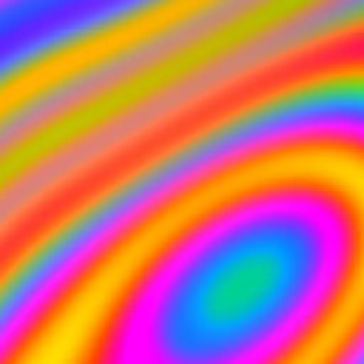 Rainbow colors swirl in an abstract pattern.