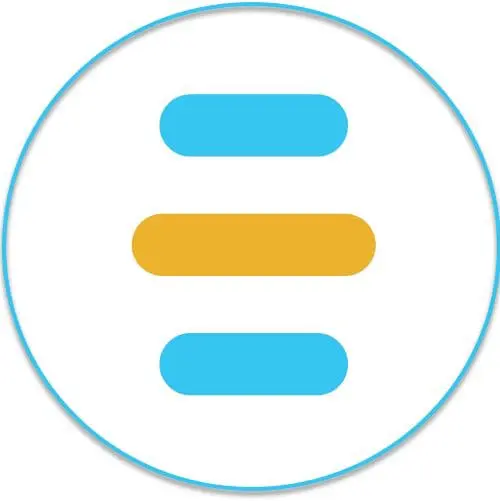 VestLife logo with three horizontal bars, one orange and two blue