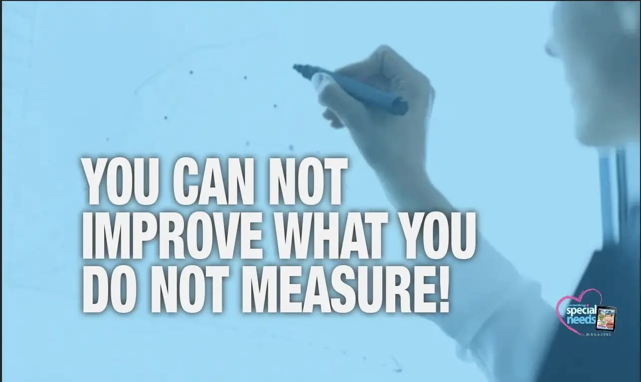 A hand holding a marker writes the quote "YOU CAN NOT IMPROVE WHAT YOU DO NOT MEASURE!" on a whiteboard.