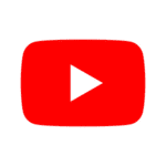 YouTube logo with a play button