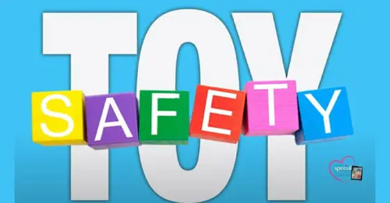 Toy Safety title with colorful blocks spelling out SAFETY