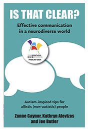 Book cover for "IS THAT CLEAR? Effective communication in a neurodiverse world