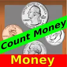 Four coins and text that says "Count Money