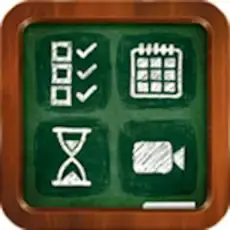 First Then Visual Schedule HD app icon with icons for checklist, calendar, hourglass, and video camera.