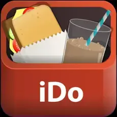 iDo Food app icon showing a sandwich and a drink in a lunchbox