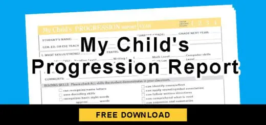 My Child's Progression Report