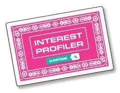 Interest Profiler card with a "Click Here" button.