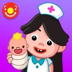 Pepi Hospital Learn & Care app icon showing a cartoon nurse holding a baby