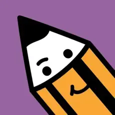 MDA Avaz Reader for Dyslexia app logo featuring a cartoon pencil.