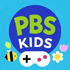 PBS KIDS Games logo with a bee, flower, and game controller.