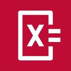 Microsoft Excel logo on a red background