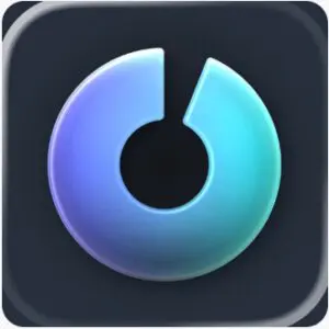 One Sec app icon with a blue and teal gradient circle with a gap