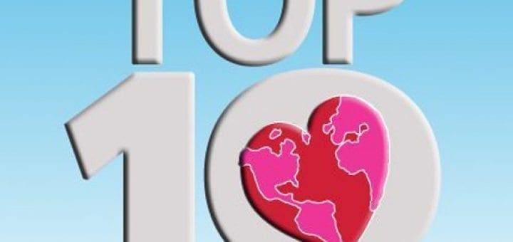 Top 10 with heart-shaped globe and website address.