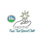 Child Find logo with a hand reaching for a star and the tagline "Finds That Special Child.