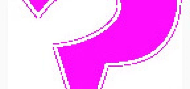 Bright pink question mark symbolizing the uncertainty of future care for family members with special needs.