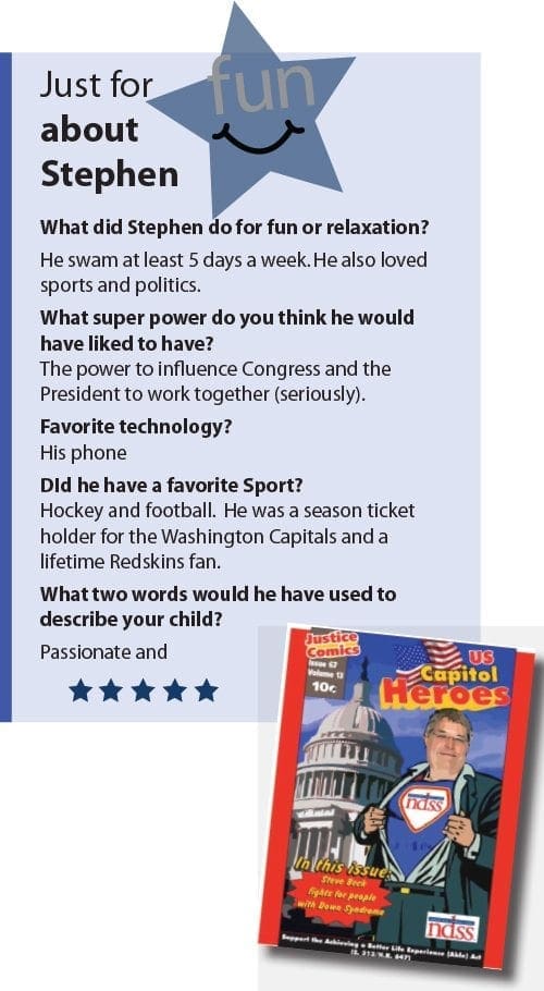 Stephen E. Beck, Jr. profile with a star graphic.