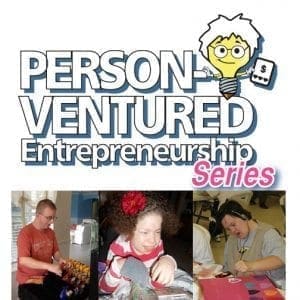 Person-Ventured Entrepreneurship Series logo with three inset photos of individuals.