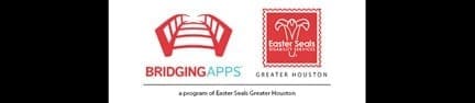 Bridging Apps and a logo of a tree within a red square.
