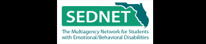 SEDNET logo with Florida outline, text reads "The Multiagency Network for Students with Emotional/Behavioral Disabilities