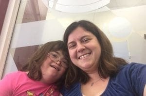 Evana Sandusky with her daughter Jaycee.