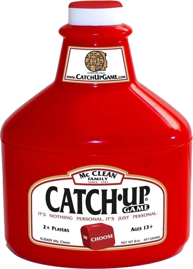 Catch-Up Game bottle labeled "McClean Family" and "Choose.